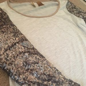Silver sequined top from Buckle